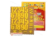 Набор цифр и знаков «Ларчик» (ковролин)