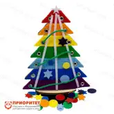 Игра на липучках «Елочка Радужная»1