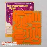 Липучки «Конструктор букв Ларчик» (ковролин, оранжевый цвет)1