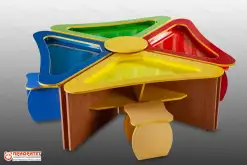 Дидактический тактильный песочный стол «Ромашка»1