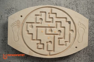 Балансировочная доска-лабиринт «Для ножек №1» (натуральная)