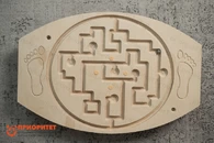 Балансировочная доска-лабиринт «Для ножек №1» (натуральная)