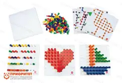 Мозаика «Peg Board» с прозрачными досками и картинками1