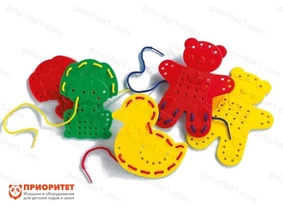 Шнуровка «Веселые животные»