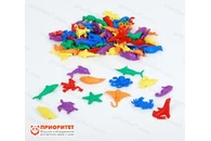 Набор фигурок для счета «Морские животные» (84 шт)