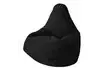 Кресло-мешок «Груша» (микророгожка, черный)