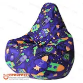 Кресло-мешок «Груша. Космостарс-07» (велюр)1