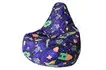 Кресло-мешок «Груша. Космостарс-07» (велюр)