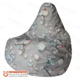 Кресло-мешок «Груша. Шарики» (велюр)1
