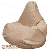 Кресло-мешок «Груша» (микровелюр, кофе с молоком)1