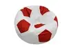 Кресло-мешок «Мяч» (полиэстер, бело-красный)