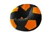 Кресло-мешок «Мяч» (велюр, черно-оранжевый)