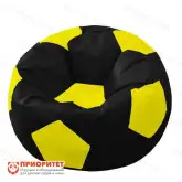 Кресло-мешок «Мяч» (экокожа, черно-желтый)1