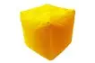 Пуфик «Куб» (велюр, желтый)