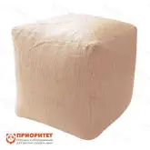 Пуфик «Куб» (рогожка, кремовый)1