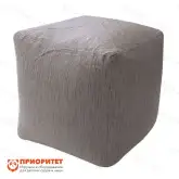 Пуфик «Куб» (рогожка, серый)1