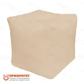 Пуфик «Куб» (микровелюр, бежевый)1