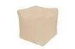 Пуфик «Куб» (микровелюр, бежевый)