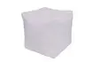 Пуфик «Куб» (микровелюр, белый)