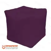 Пуфик «Куб» (микровелюр, бордовый)1
