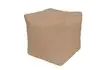 Пуфик «Куб» (микровелюр, кофе с молоком)