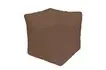 Пуфик «Куб» (микровелюр, молочный шоколад)