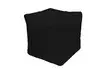 Пуфик «Куб» (микровелюр, черный)