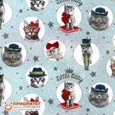 Пуфик «Куб. Литл Китти» (жаккард)1