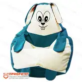 Кресло-мешок «Зайка» (велюр, бирюзовый)1