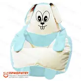 Кресло-мешок «Зайка» (велюр, светло-бирюзовый)1