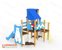 Комплекс деревянный «Арктика» с горкой для детей1