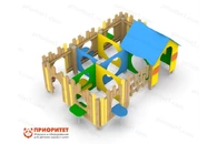 Игровой дворик-лабиринт «Деревенька»