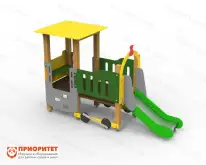 Игровой модуль «Паровозик» с горкой1