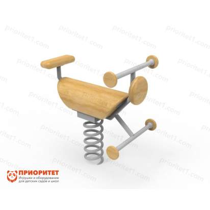 Качалка на пружине «Гонщик» Wood