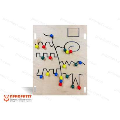 Тактильно-развивающая панель-лабиринт «Интересные маршруты»