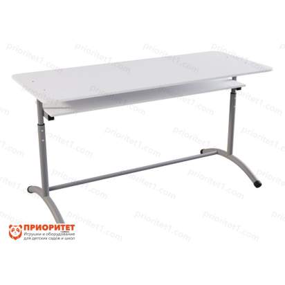 Регулируемый ученический двухместный стол «Лидер»