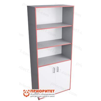 Шкаф широкий открытый с закрытой тумбой