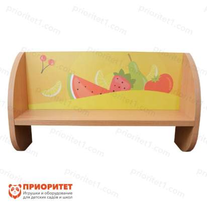 Полка навесная «Времена года №1» с УФ-печатью вид спереди