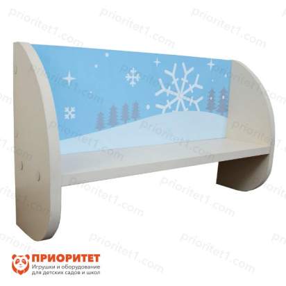 Полка навесная «Времена года №3» с УФ-печатью вид сбоку