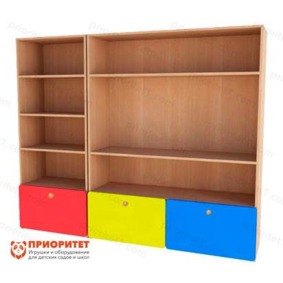 Стеллаж «Незнайка» (цветной фасад)