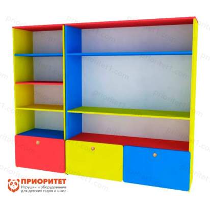Стеллаж «Незнайка» (цветной)