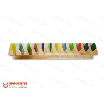 Тактильно-развивающая панель «Яркое домино» вид сверху