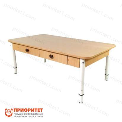 Стол детский регулируемый «Дошколенок» с ящиками (ЛДСП, 00-1 группа) цветной