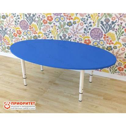 Стол детский регулируемый «Овальный» (ЛДСП, 00-1 группа) цветной