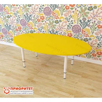 Стол детский регулируемый «Овальный» (пластик, 0-3 группа)