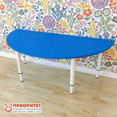 Стол детский регулируемый «Полукруг» (ЛДСП, 0-3 группа) цветной
