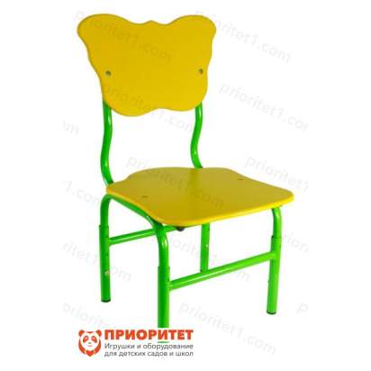Стул детский регулируемый «Мотылек» желтый