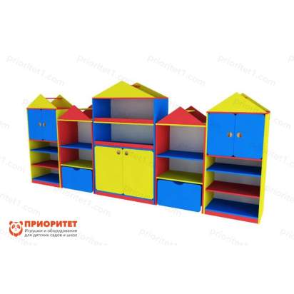 Модульная стенка «Домик» (цветной)