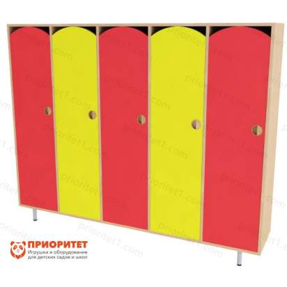 Шкаф 5-секционный (цветной фасад)
