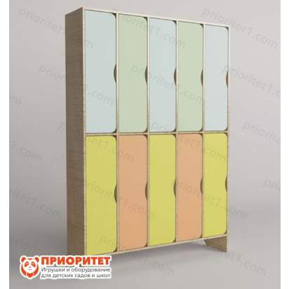 Шкаф двухъярусный 5-секционный
